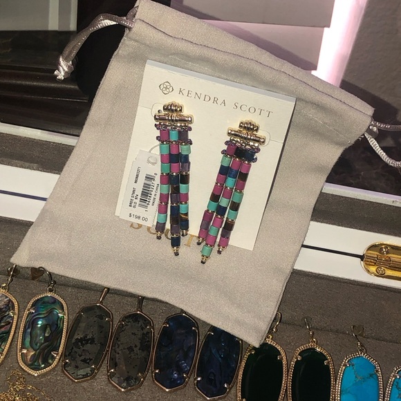 Kendra Scott Bree statement earrings gold - Picture 4 of 7